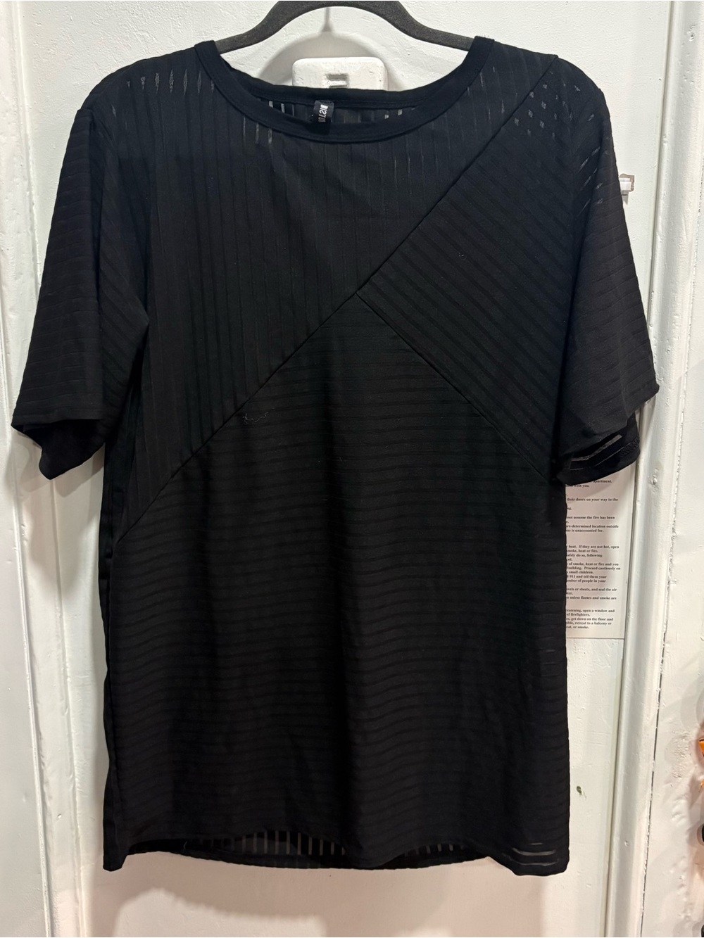 Black Striped Disturbia Top